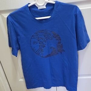 Versace Collection Blue Graphic Tee